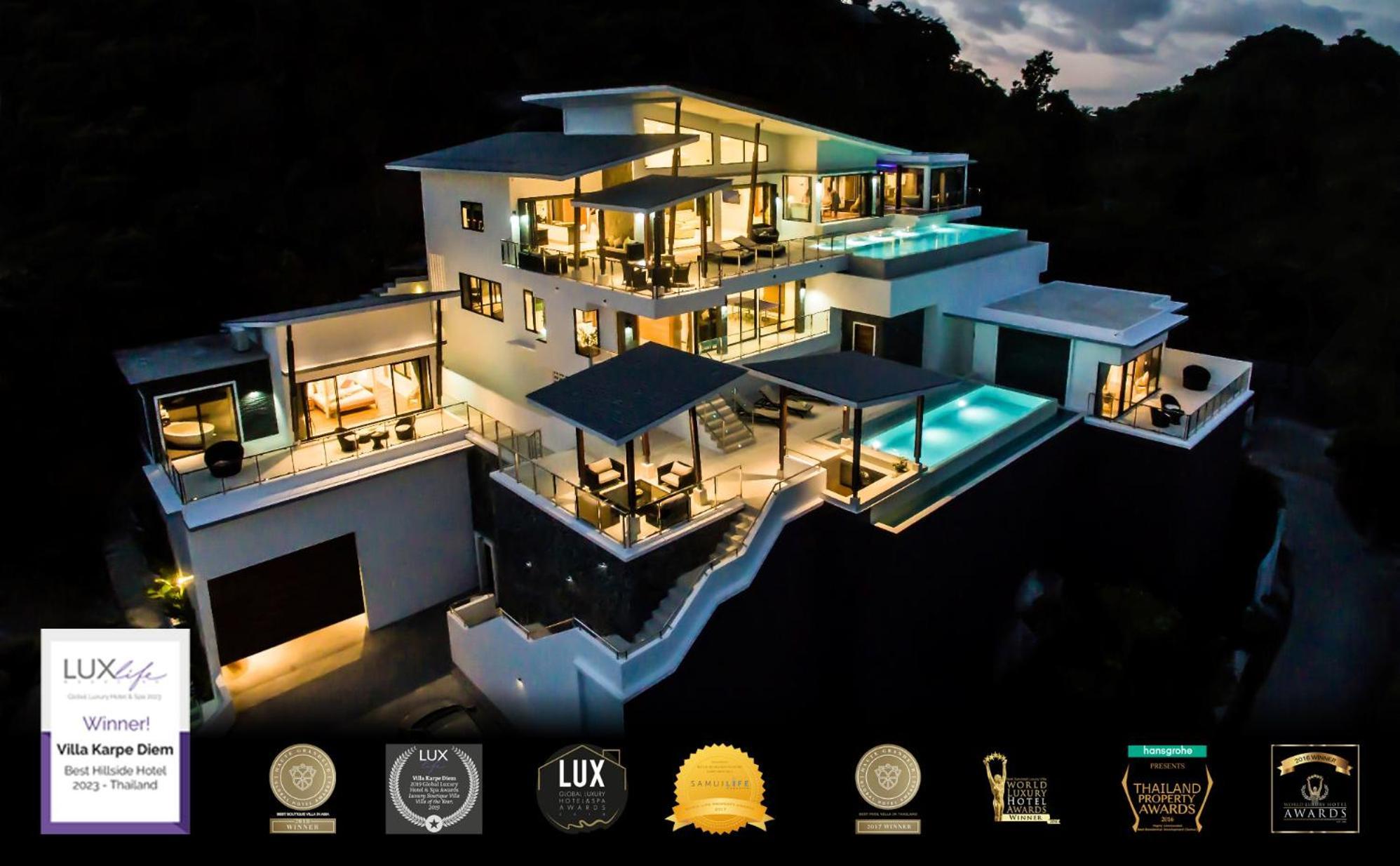 Karpe Diem Villa - Twin Infinity Pools Chaweng  Bagian luar foto