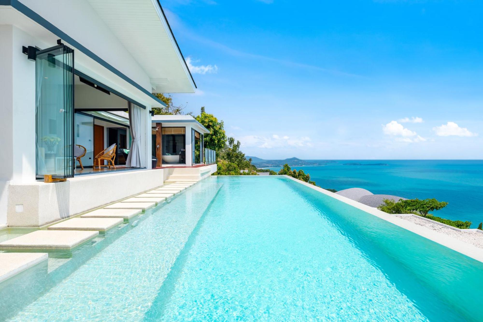 Karpe Diem Villa - Twin Infinity Pools Chaweng  Bagian luar foto